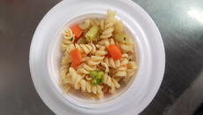 Macarrão com legumes especial