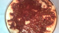 Torta de catupiry e bacon