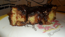 Bolo de laranja com chocolate