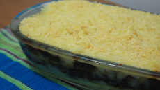 Escondidinho de batata com carne seca