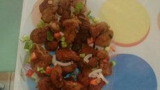 Fígado de frango à milanesa