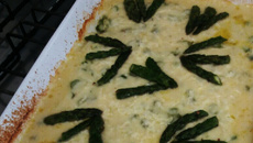 Filé de linguado ao creme de aspargos