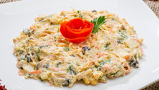 Salpicão de frango com requeijão