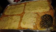 Bolo de batata doce com frango