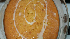 Bolo de milho com leite de coco