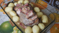 Peito bovino na pressão e gratinado