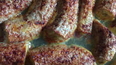 Bananas assadas com calda de laranja (sem açúcar)