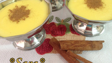 Curau com leite em pó