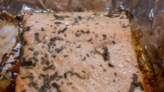 Salmão grelhado bem macio