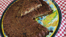 Torta de banana e aveia