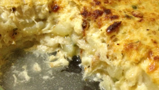 Frango com batatas e molho branco