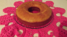 Bolo de laranja com casca