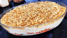 Filé de peixe ao creme de palmito