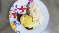 Risoto de limão com três queijos