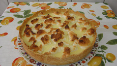 Torta merengue de banana da terra