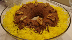 Bolo de nozes chique da Neneli