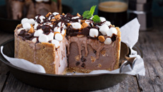 Bolo sorvete de chocolate