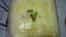 Escondidinho de macaxeira com carne  de sol