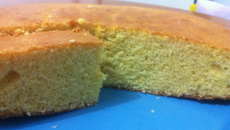 Bolo de farinha de milho delícia