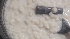 Canjica sem panela de pressão