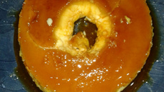 Pudim no banho-maria ao forno