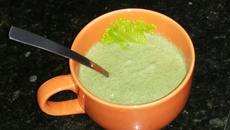 Sopa de alface rapidinha