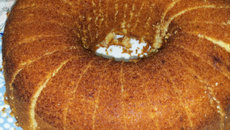 Bolo de fubá cozido