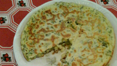 Tempurá de talo de espinafre