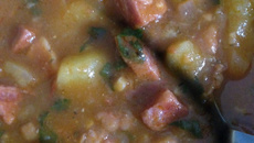 Sopa de ervilha simples