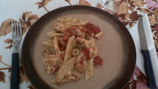 Macarrão com tomate seco