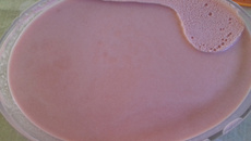 Sobremesa refrescante de melancia