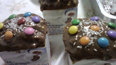 Cupcake de caixinha de leite