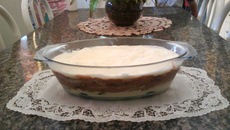 Pavê de biscoito Negresco