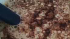 Vitamina de banana com chocolate