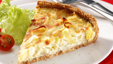 Quiche de alho poró
