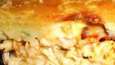 Torta de frango de liquidificador