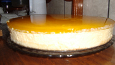 Bolo de mousse e gelatina