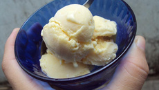 Sorvete de milho verde