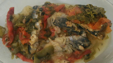 Sardinha de panela de pressão (simples)