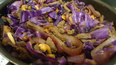 Carne de porco com repolho