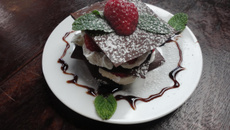 Mil folhas de chocolate e chantilly