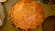 Torta de frango, ervilha e milho