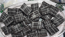 Cubinhos de chocolate e menta