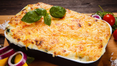 Lasanha de frango com molho branco no capricho