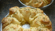 Rosca de queijo parmesão