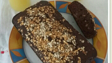 Bolo de banana com chocolate fitness