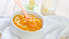 Papinha de carne, cenoura e beterraba