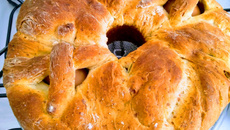 Pão casatiello de Páscoa