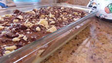 Pavê Branco e preto simples