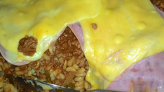 Macarronada com carne moída